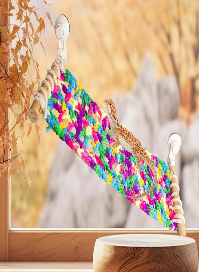 FlidRunest Winter Warm Bearded Dragon Hammock with Suction Cups, Large Soft Lizard Hammock Sleeping Bed, Hanging Reptile House Tent Tank Beds - Image 5